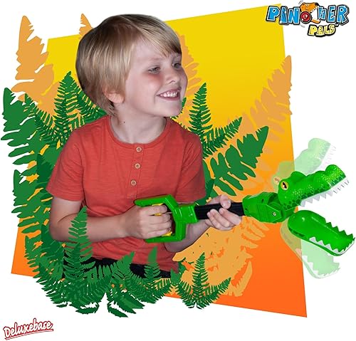 Miniatura 2 de Cocodrilo de Deluxebase. Agarrador de mano de animal jumbo con mango de largo alcance. Herramienta de agarre y juguete de garra de recogida para