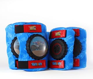 Elbow and Knee Pads for Kids, Protective and Comfortable Outdoor Gear Set for Ages 3+ with Adjustable Velcro Straps, Shock Absorption, Bike Knee Pads for Boys and Girls