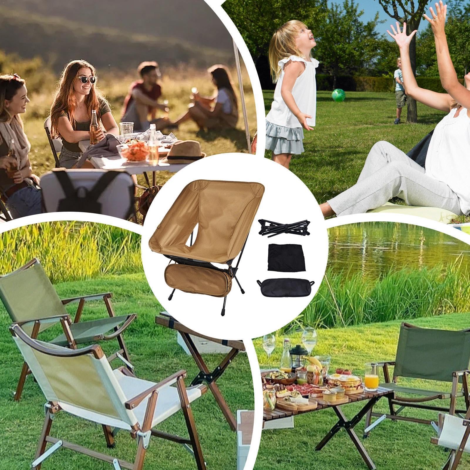Sedia da spiaggia portatile | Sedile ergonomico pieghevole | Sedia da campeggio pieghevole leggera | Zaino Sedile da spiaggia Sedia da esterno compatta Sedile da trekking pieghevole Como