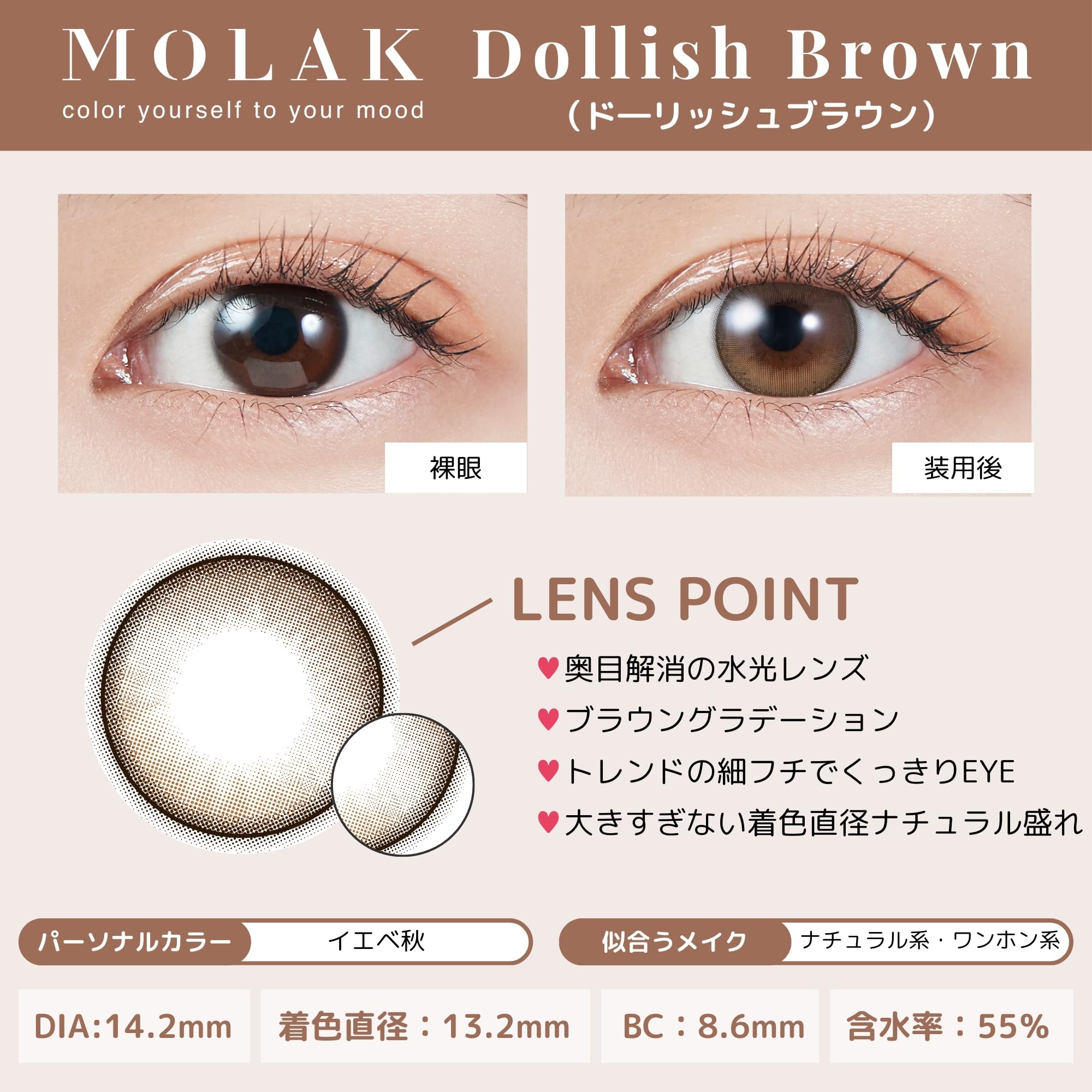 Amazon | [ 宮脇咲良プロデュース＆イメージモデルカラコン ] MOLAK