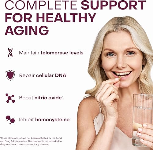 Miniatura 2 de Healthycell Longitud del telómero  Suplemento para alargar los telómeros y la reparación del ADN antienvejecimiento salud celular soporte de células