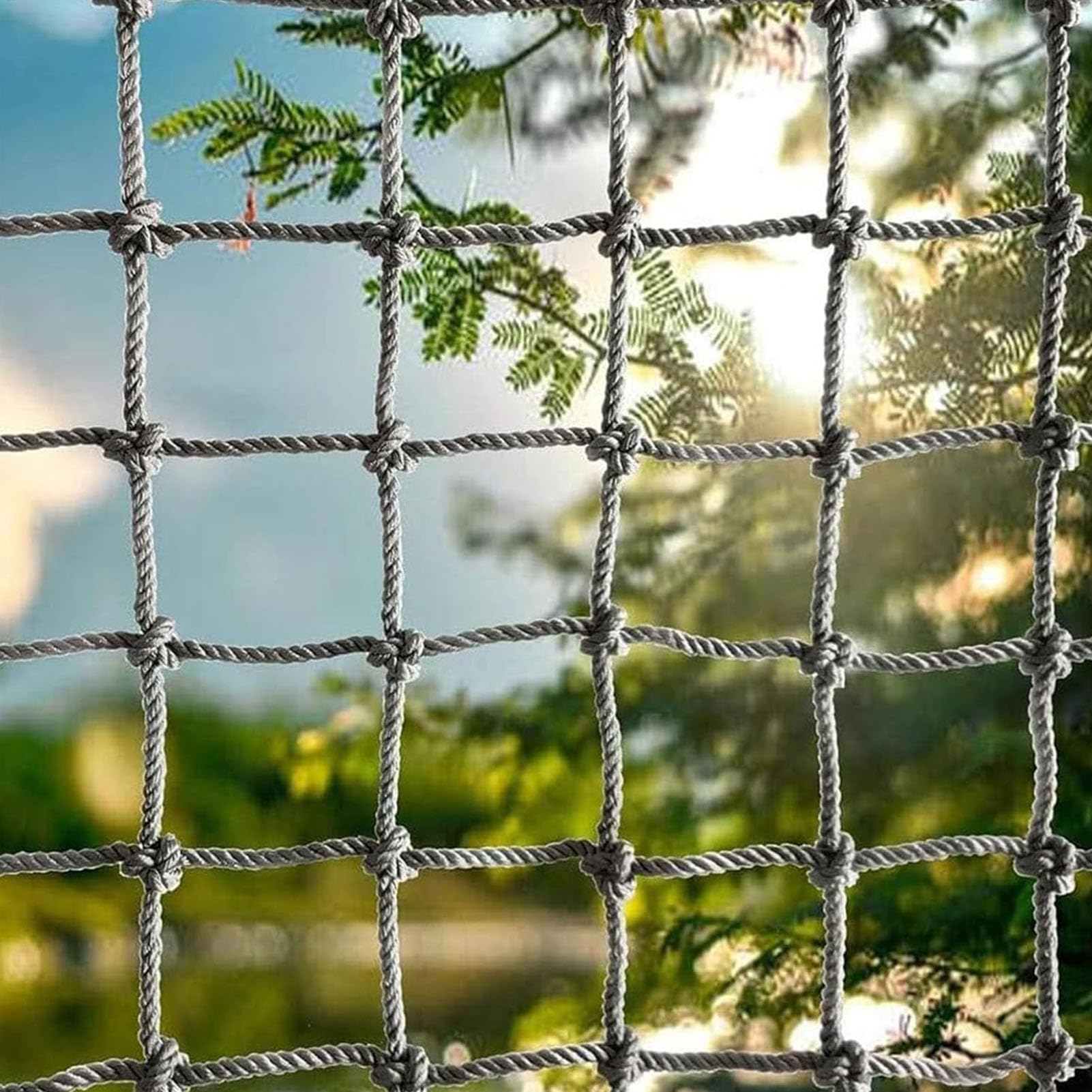 Rete da arrampicata per interni ed esterni, 1 x 8 m, rete di sicurezza per bambini e animali domestici, protezione per ringhiere e uso decorativo, accessorio durevole e versatile per arrampicata
