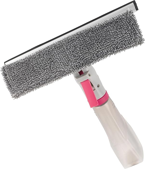 Kleeneze KL062635EU Window Cleaner Squeegee – Microfibre Wiper with Spray Function, Window Wiper for Shower, Tiles & Mirrors, Machine Washable Cleaning Pad, Streak-Free Cleaning, 200 ml Water Capacity : Amazon.co.uk: Home & Kitchen