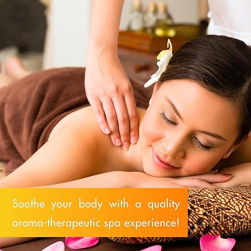 Miniatura 3 de SPA REDI - Aceite de masaje, mandarina, 32 onzas - Terapia de masaje profesional de cuerpo completo, manicura, pedicura - Relaja los músculos