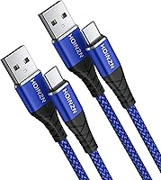 Vista 7 de Cable USB C [2 unidades, 3 pies], cable de carga rápida 3A tipo C duradero trenzado compatible con Samsung Galaxy A20 A50 A51 A71, S20 S10 S9 S8