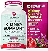 Vista 1 de Suplemento PurePremium para el Apoyo al Riñón – Limpieza, Desintoxicación y Reparación del Riñón con Extracto de Arándano y Astragalo - Complejo