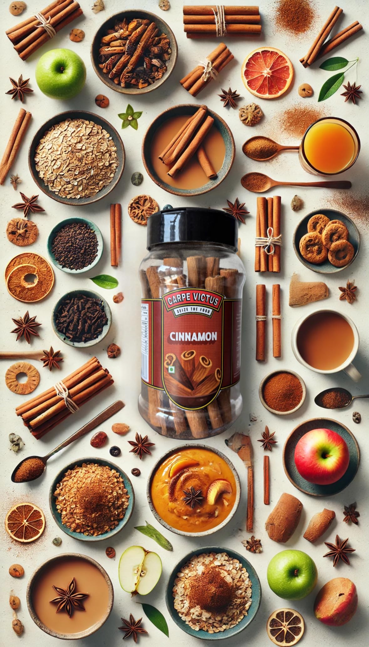 Carpe Victus Premium Cinnamon Sticks -100GMS, Whole Dalchini Sticks, Fresh & Healthy Indian Aromatic Spices & Masalas for All Foods, Everyday Cooking Essentials, Dalcheeni for Fine Taste & Quality. - Image 4 thumbnail