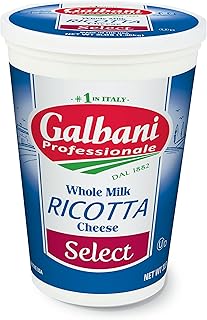 Galbani Whole Milk Select Ricotta Cheese 3 lb, Pack of 6
