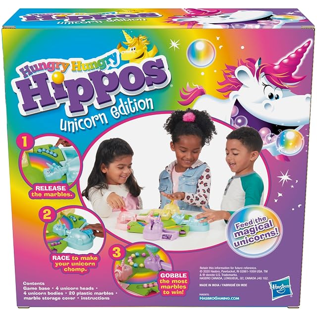 Foto 3 de 5 de Hasbro Gaming Hungry Hippos Unicorn Edition