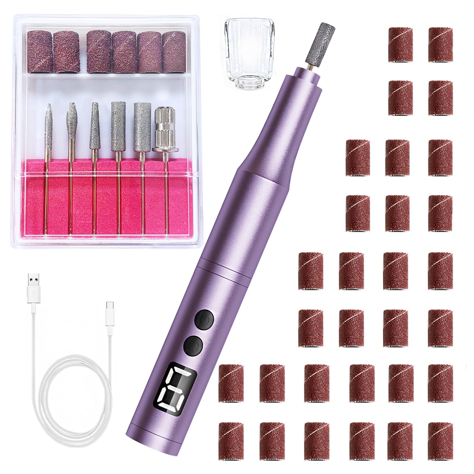 Professional Cordless Nail Drill Kit - Gel & Acrylic -1 Professional Cordless Nail Drill Kit - Gel & Acrylic -1