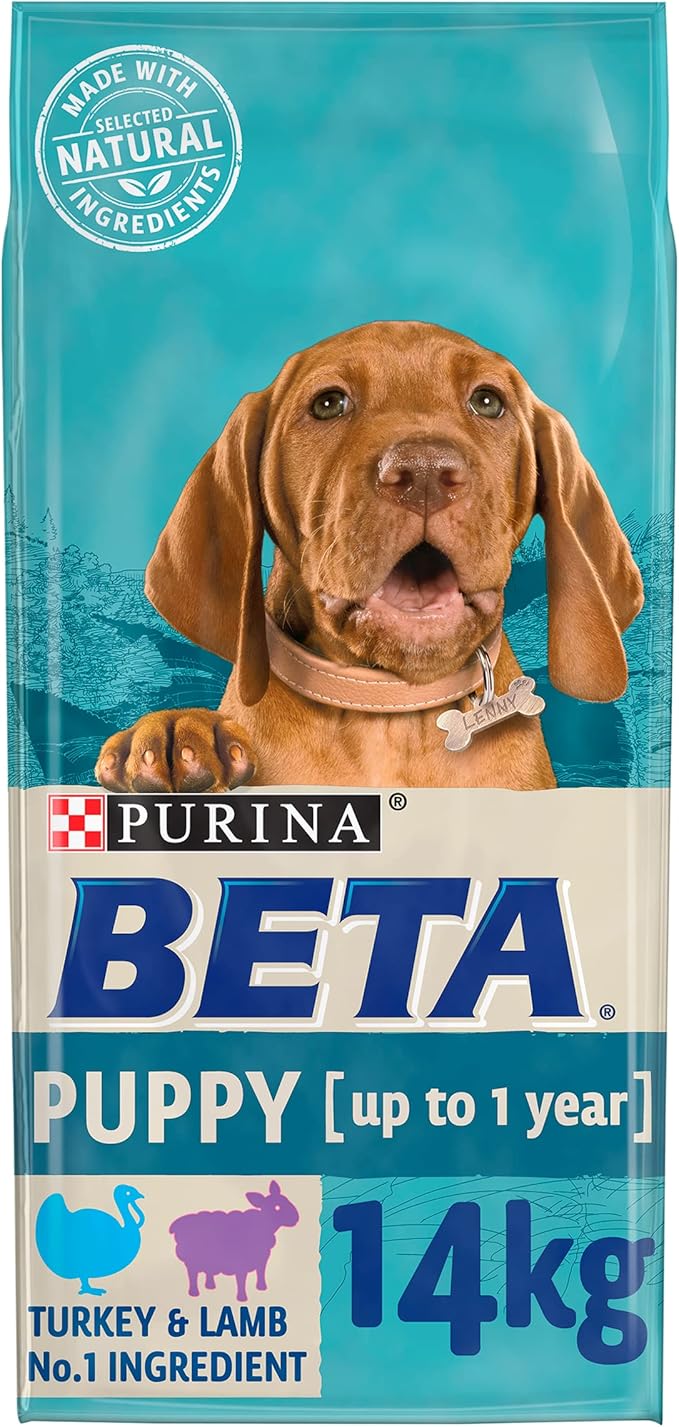Beta Puppy Dry Dog Food Turkey & Lamb 1 x 14kg Pack Amazon.co.uk Pet