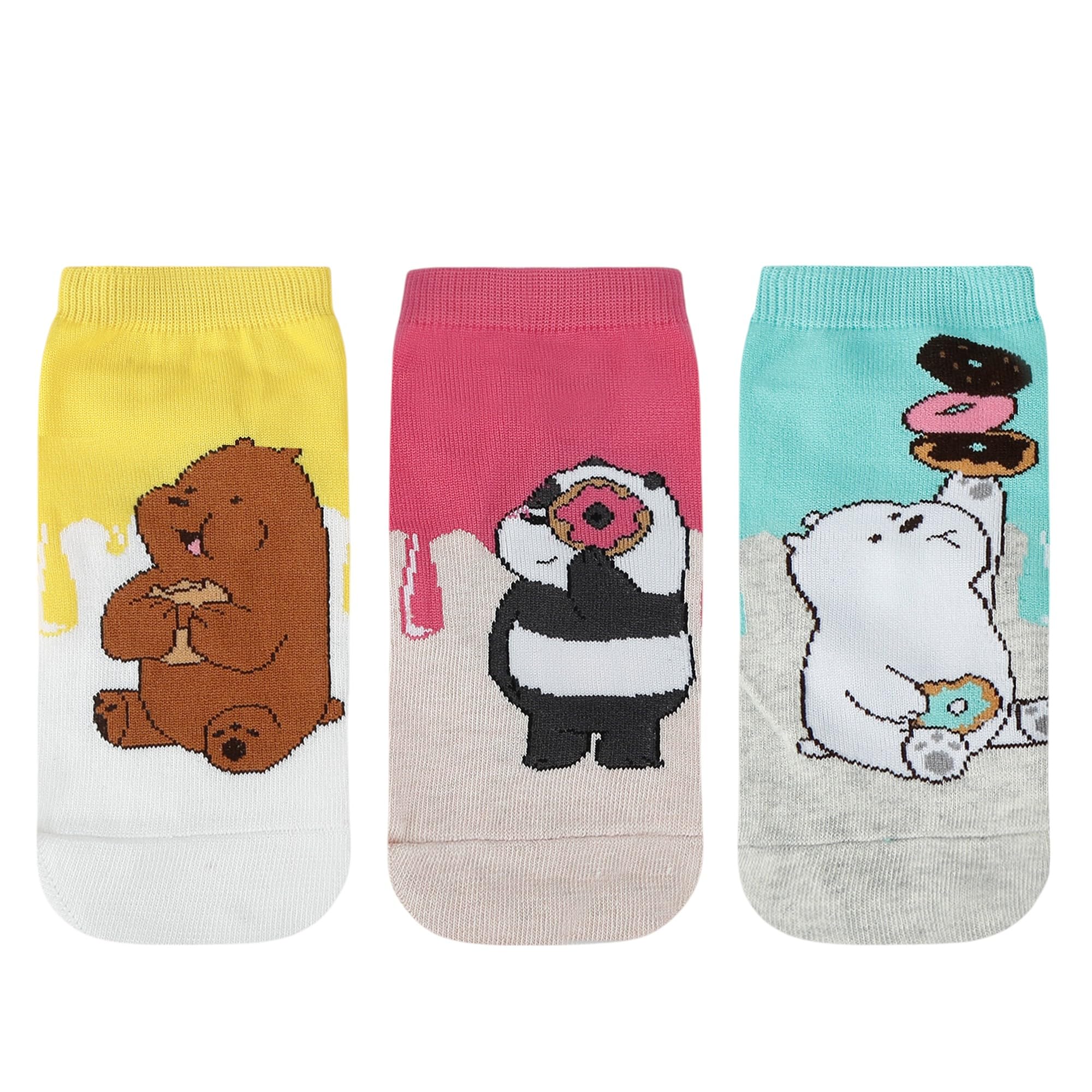 SocksXpress Powerpuff Girls Women Cotton Low Cut Socks Pack of 3-image-45