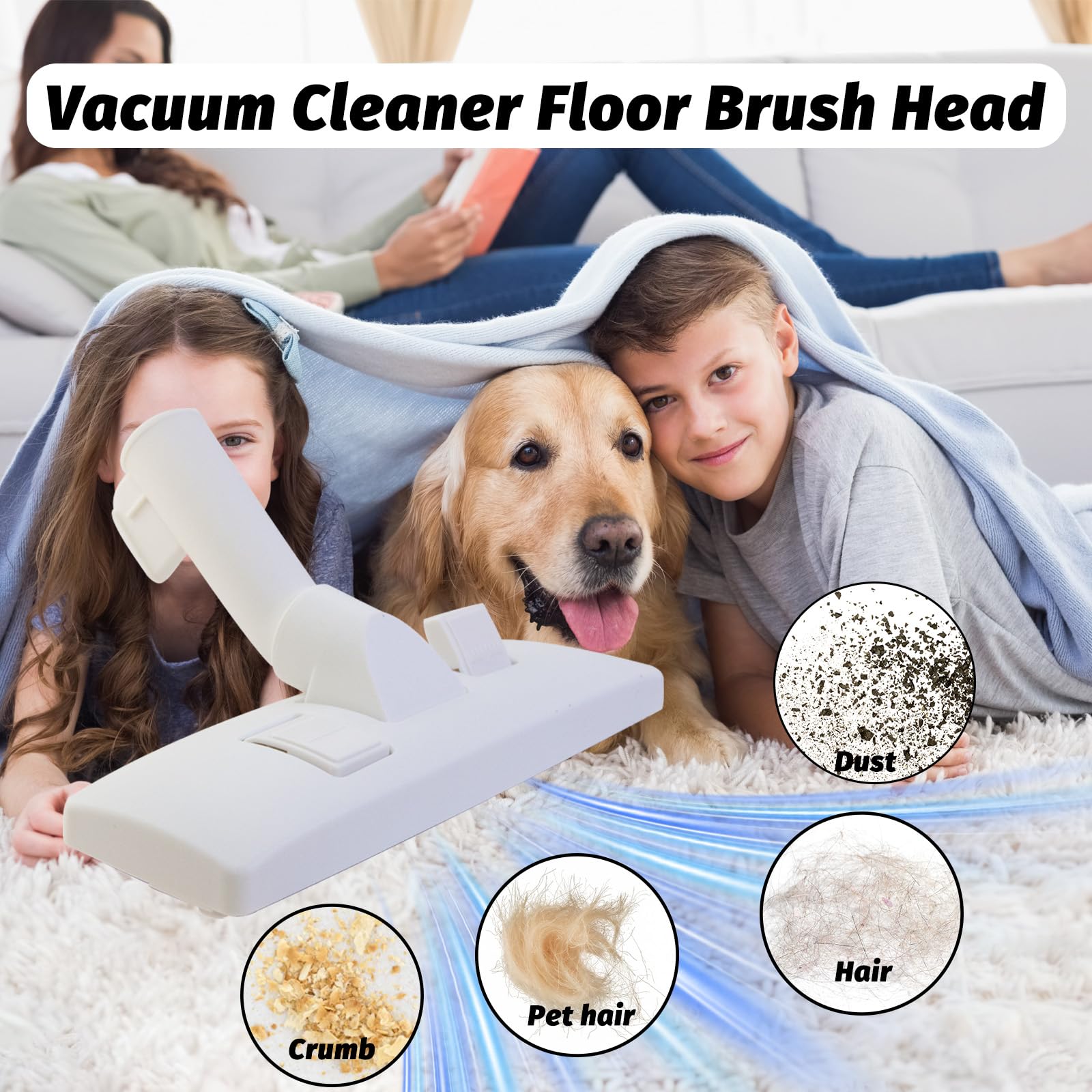 Brosse de rechange pour aspirateur Eureka Blanc