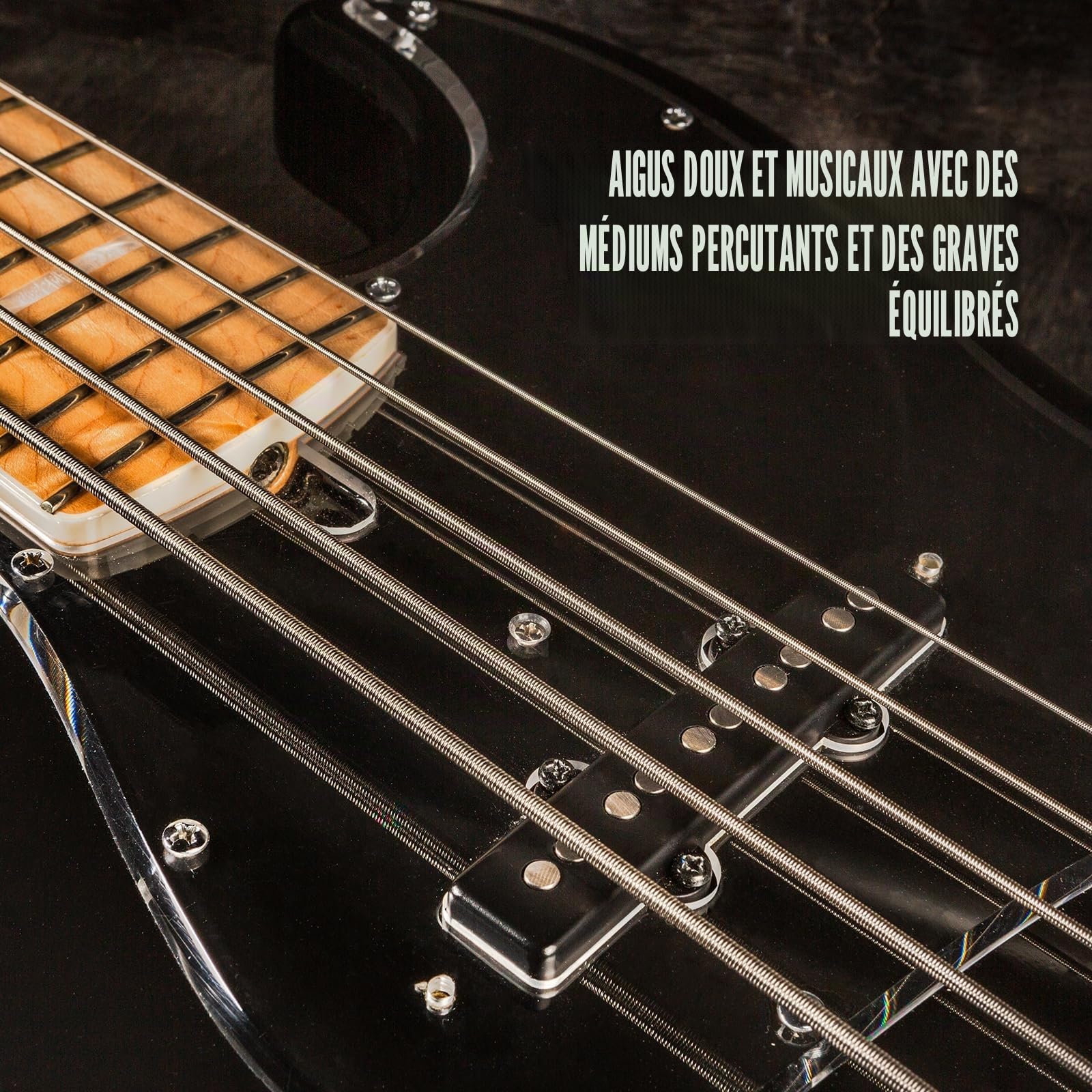 Jim Dunlop DBSBN40120 Corde Basse Nickel Super Brillant Lt-5 / St Bass