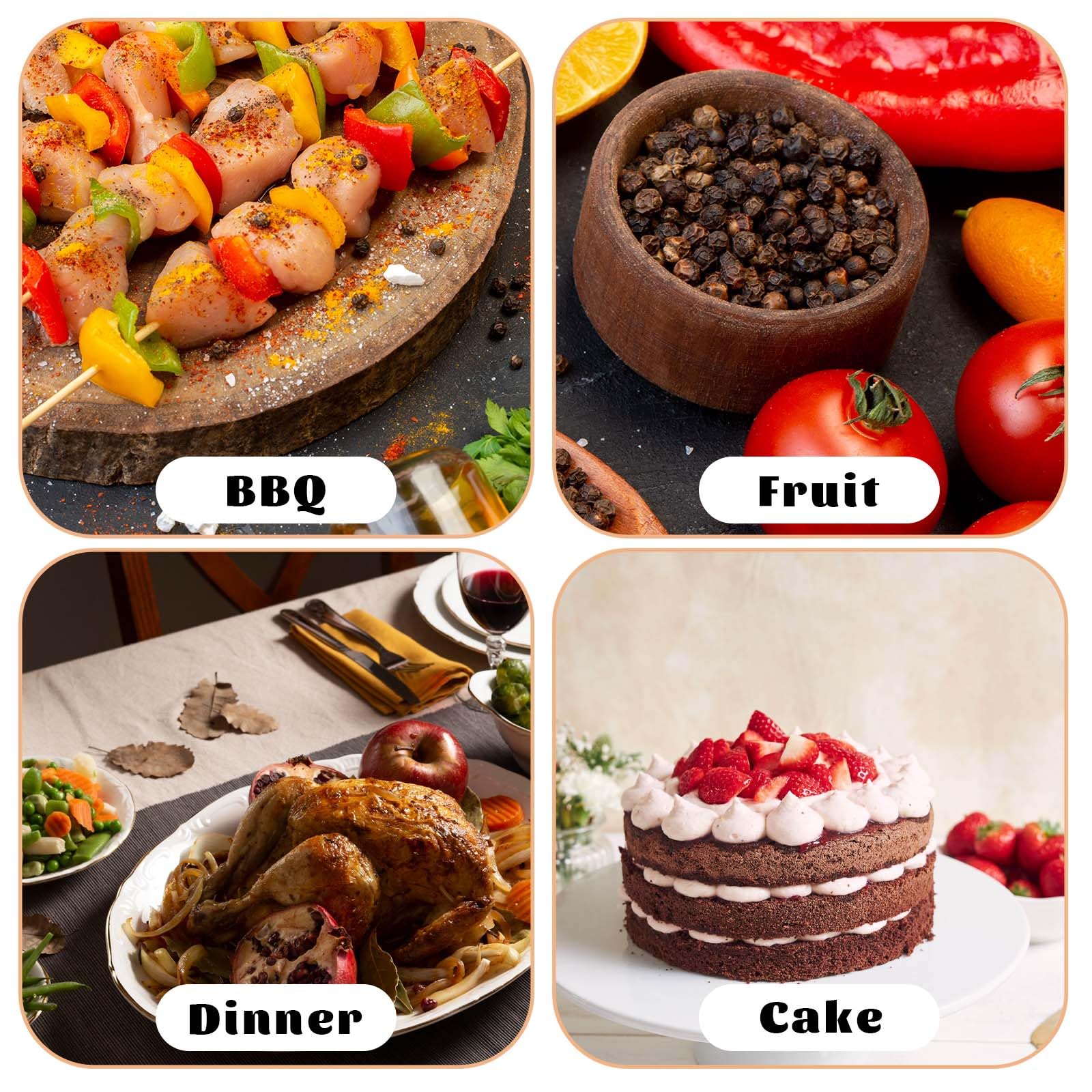Lot de 2 fourchettes télescopiques extensibles en acier inoxydable - 63 cm de long - Pour dîner, fruits, desserts, barbecue, grillades - 22 à 63 cm
