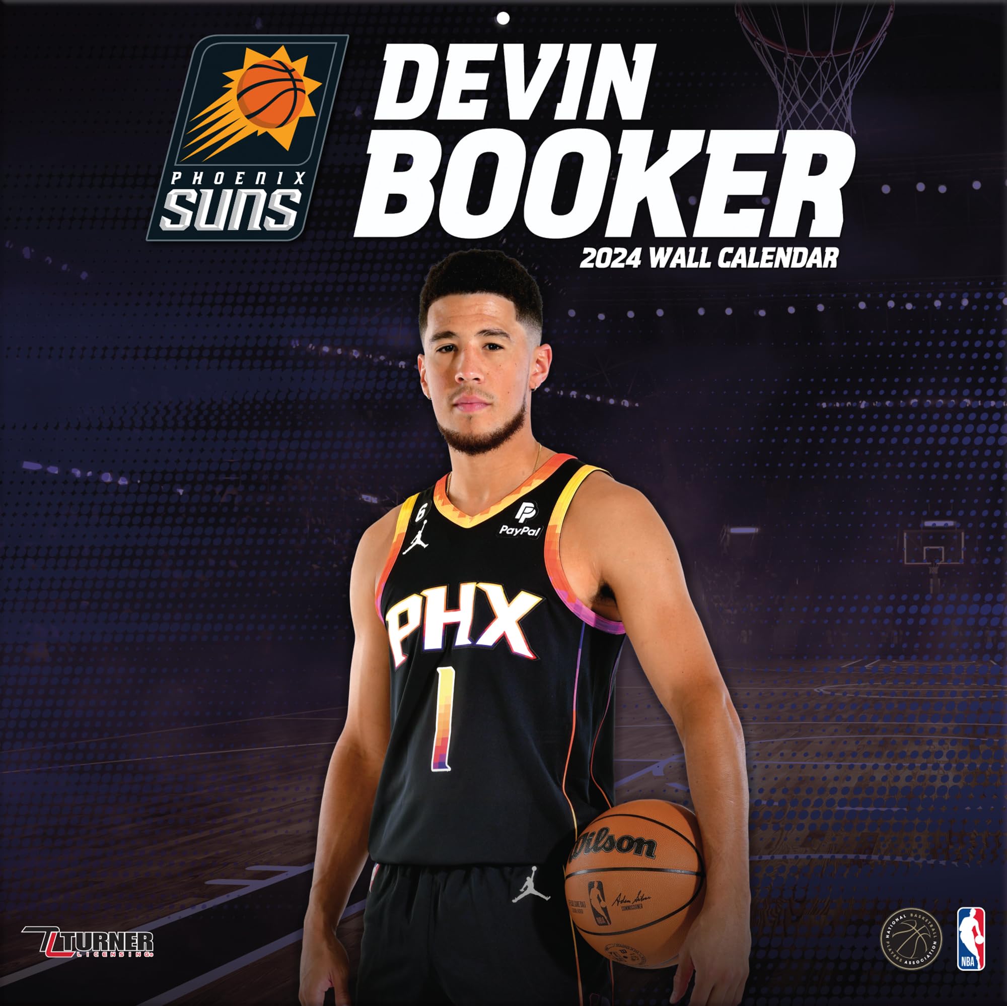 Phoenix Suns Devin Booker 2024 12x12 Player Wall Calendar