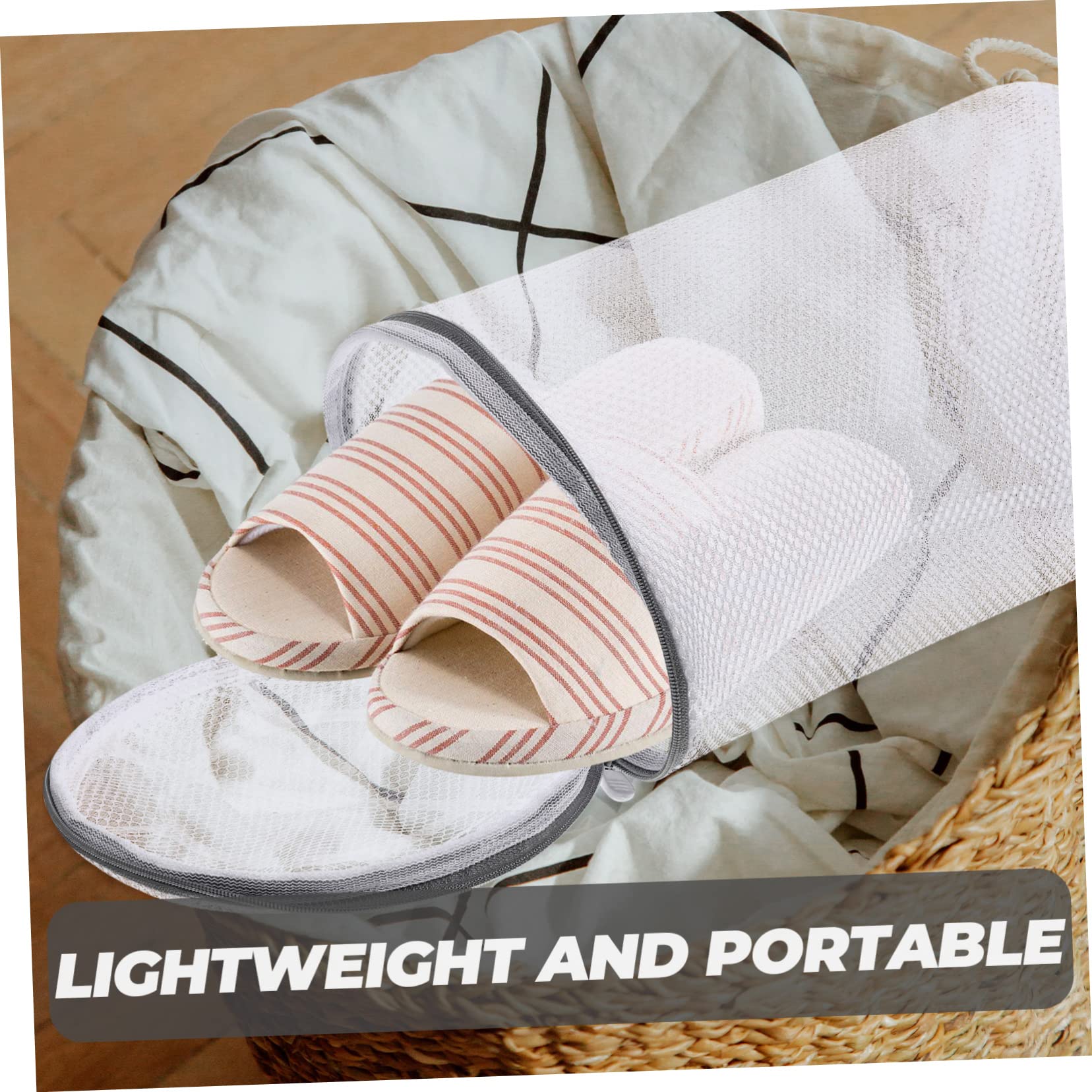 PRETYZOOM 6stücke Waschmaschine Schuhwaschbeutel Netz-waschbeutel Für Sneaker Schützende Und Wiederverwendbare Schuhtaschen Für Schuhe Socken Und Slipper Mittlere