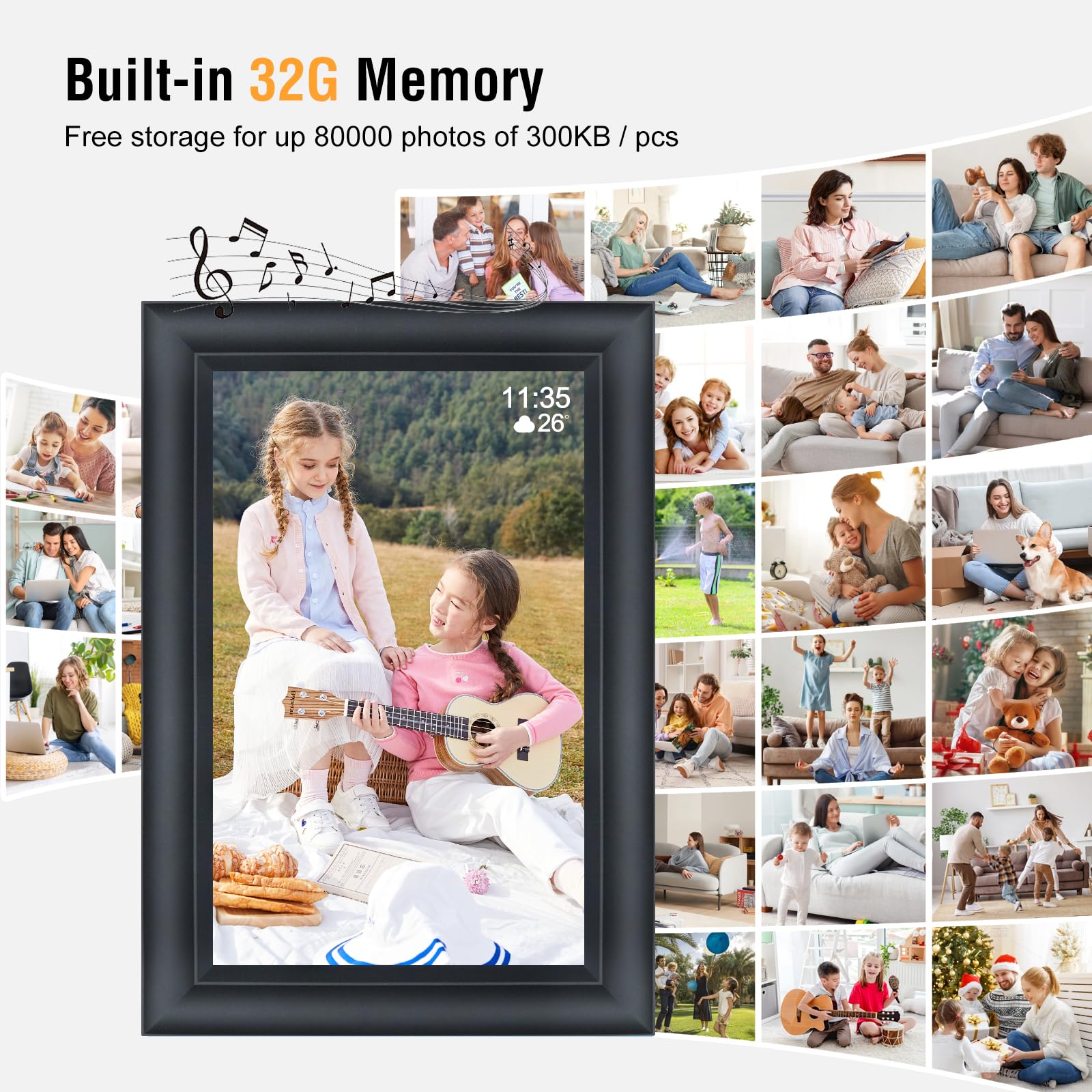 TSITSC 13.3 Inch Digital Photo Frame, 1280 X 800 Electronic Picture - View #7