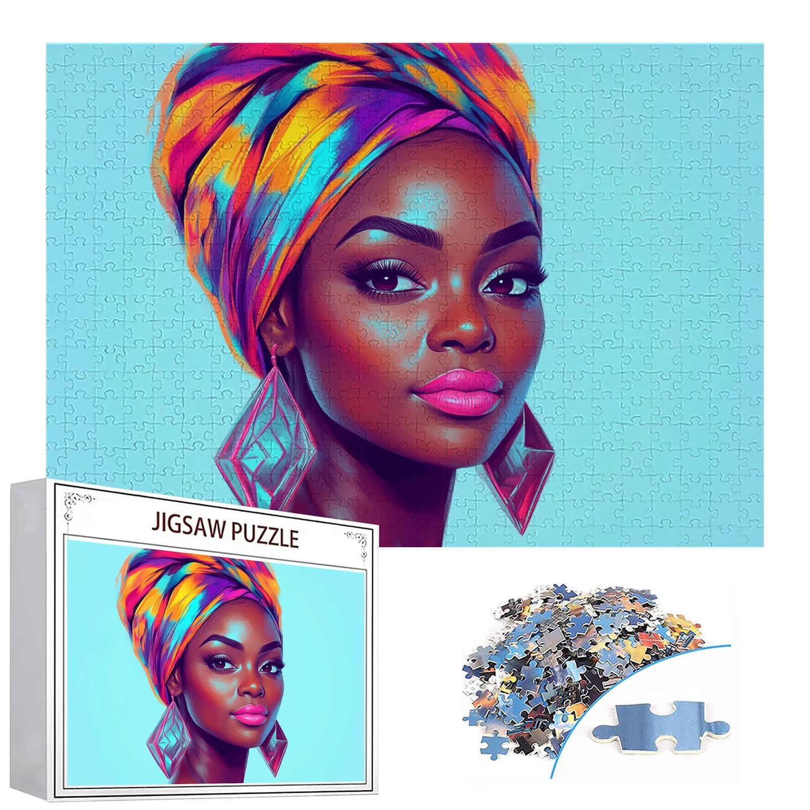 Puzzle 3000 elementów Afryka puzzle dla dorosłych kobiet 122 x 81 cm Unikalne rzemiosło klasyczne 3D drewniana układanka do rodzinnych gier aktywnych, układanka zrób to sam do dekoracji ścian domu