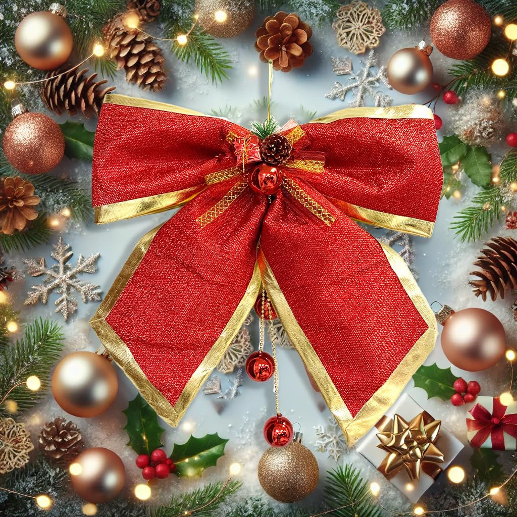 Allgala Nœuds décoratifs pour Guirlande de Noël 18" Jumbo
