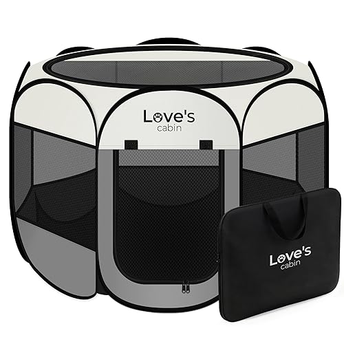 Love's cabin Pet Puppy Dog Playpen, Small Dog Tent Crates