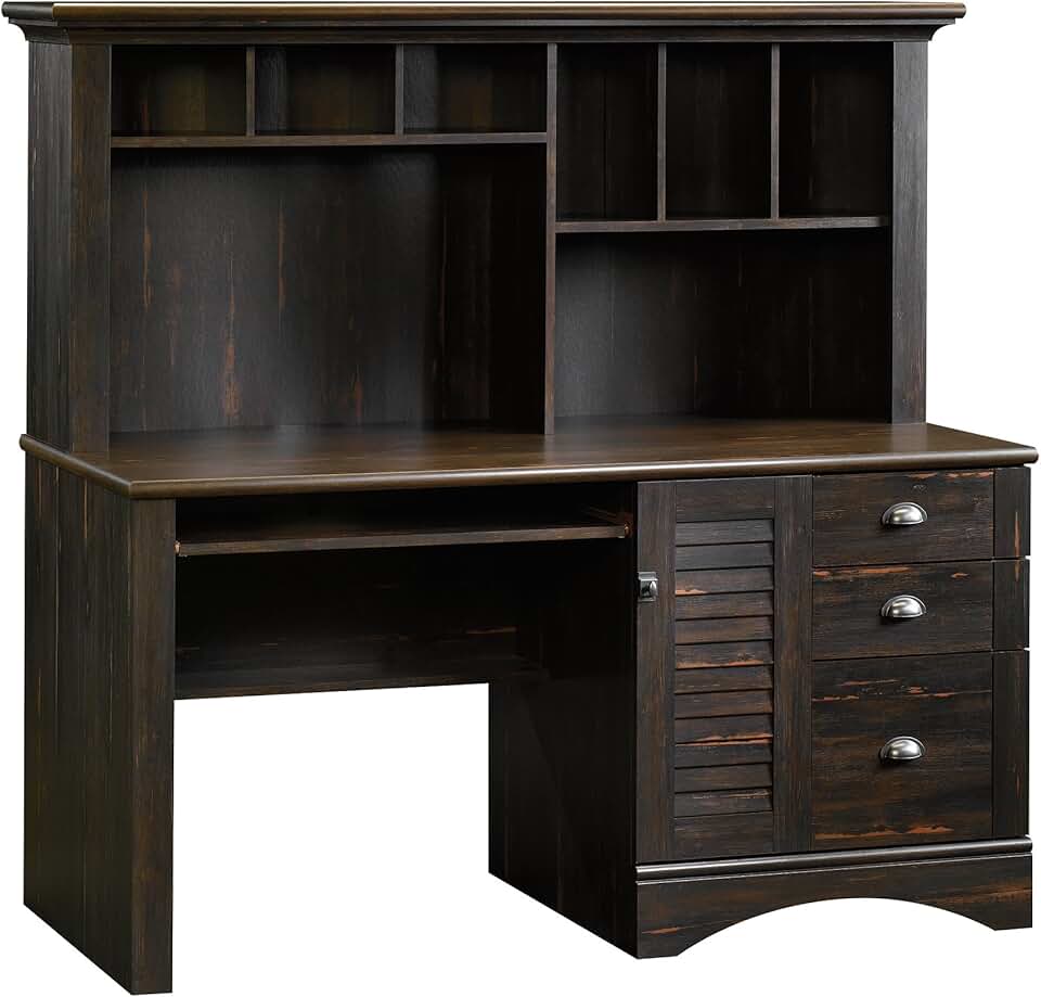 desk with hutch Home Office Desks / Home Office Furniture