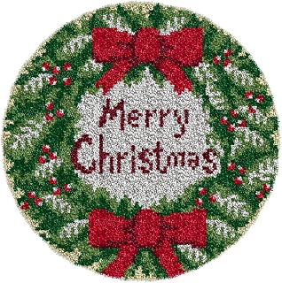YOOTOM Christmas Latch Hook Rug Kits for Adult,Crochet Wall Hanging Tapestry