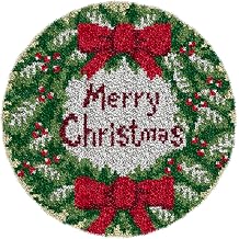 YOOTOM Christmas Latch Hook Rug Kits for Adult,Crochet Wall Hanging Tapestry