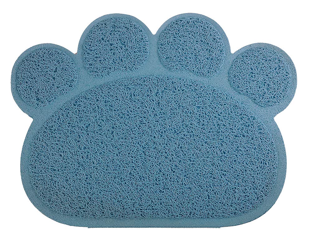 DMPaw-Shaped Cat Litter Tray Mat, 40x30 cm (Arctic)