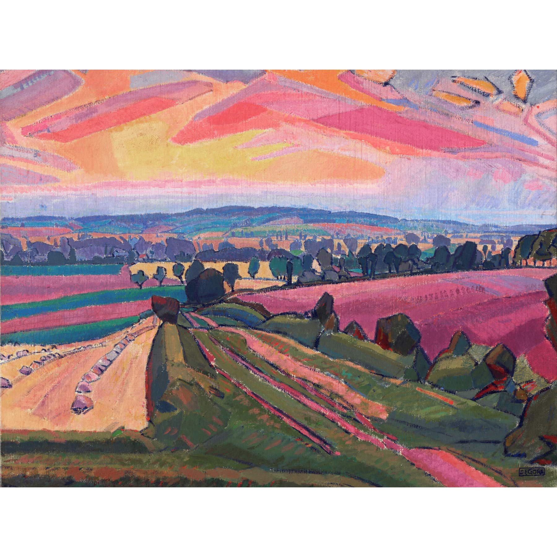Spencer Gore The Icknield Way Large Art Print Poster Wall Decor Premium Mural