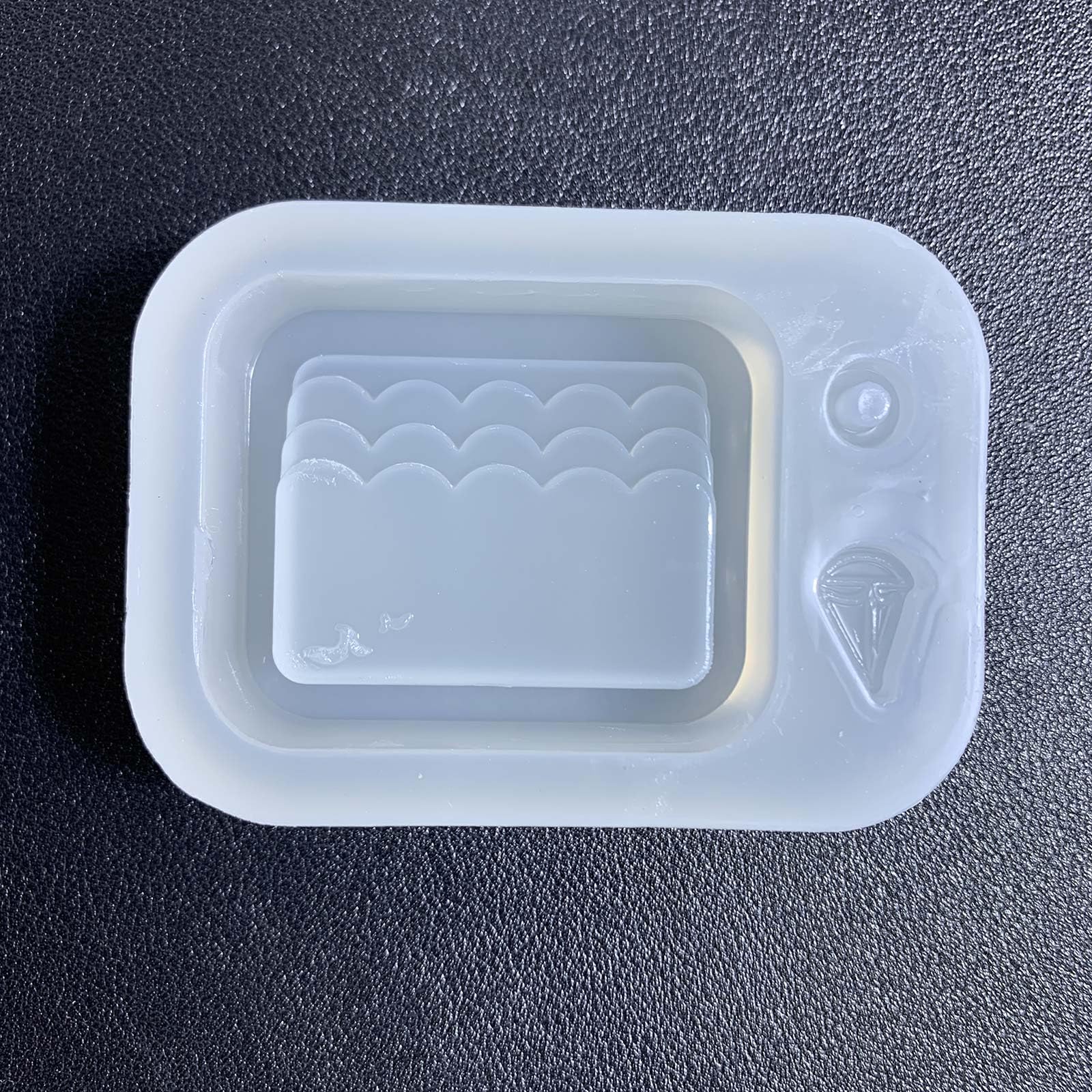 Stampo in silicone con struttura quadrata in resina epossidica, per gioielli, collane, ciondoli, strumenti per colata artigianale