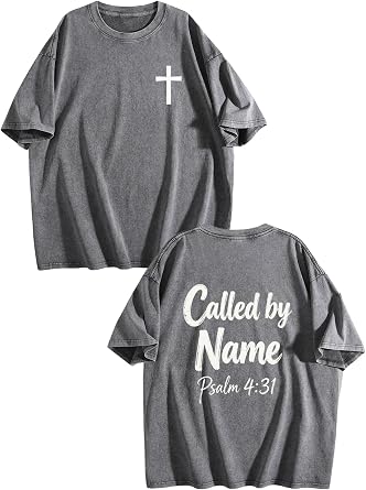 Called by Name Psalm 4 31 Christian Bible Verse Casual Short Sleeve Mens T-Shirt
