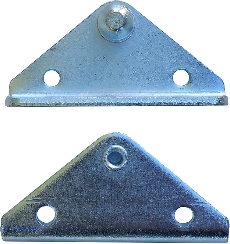 Suporte interno angulado para amortecedor a gás JQuad em aço zincado 10 gauge com pino esférico de 10 mm – 1 unidade