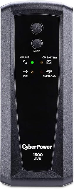 CyberPower CP1500AVRT AVR UPS System, 1500VA/900W, 10 Outlets, Mini-Tower