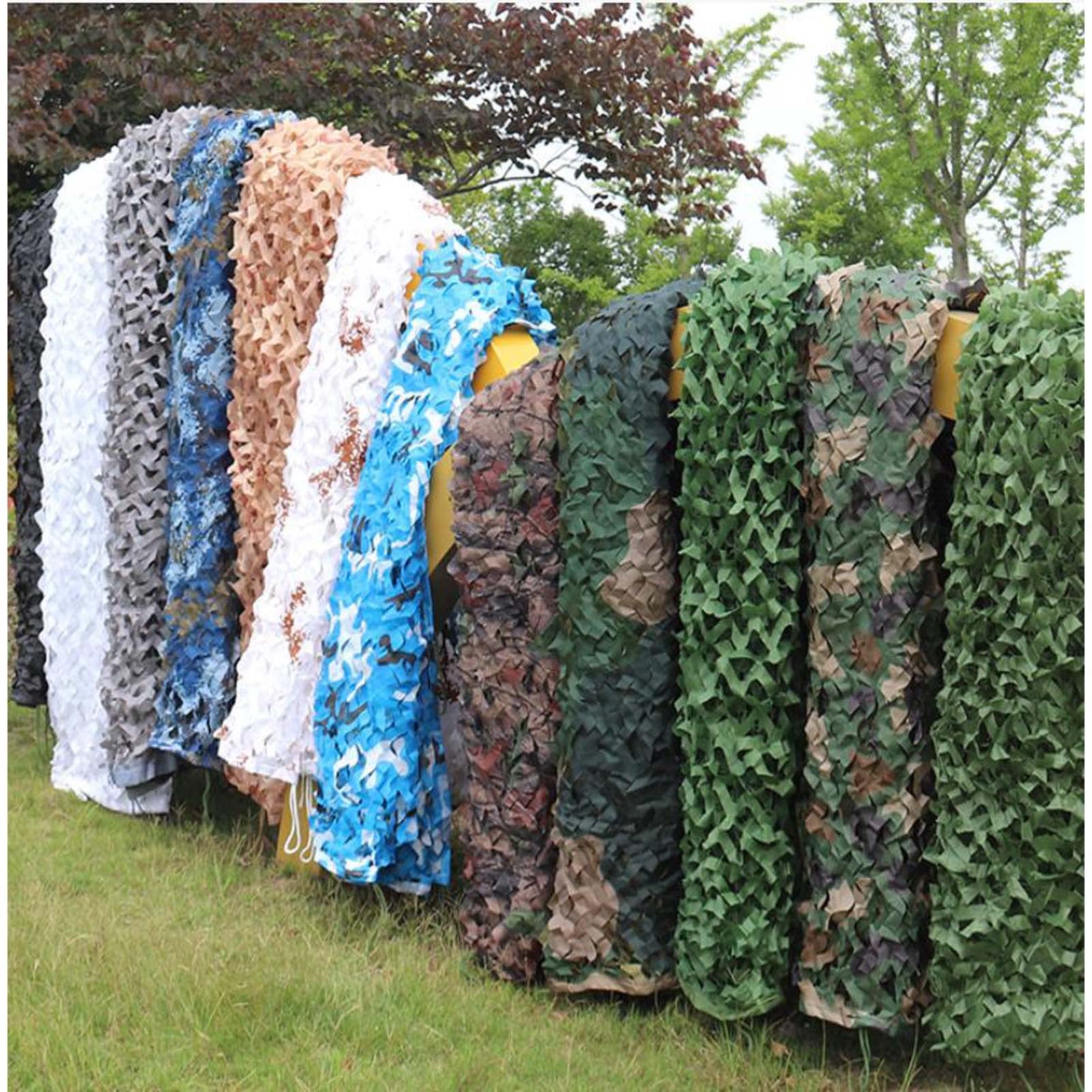 Tarnnetz Weiss Sonnenschutz,Tarnnetz Camouflage Net Sonnenschutznetze Party Dekoration,Sonnensegel Camouflage für Jagd Camping Outdoor Militär Sichtschutz Garten,2X2m