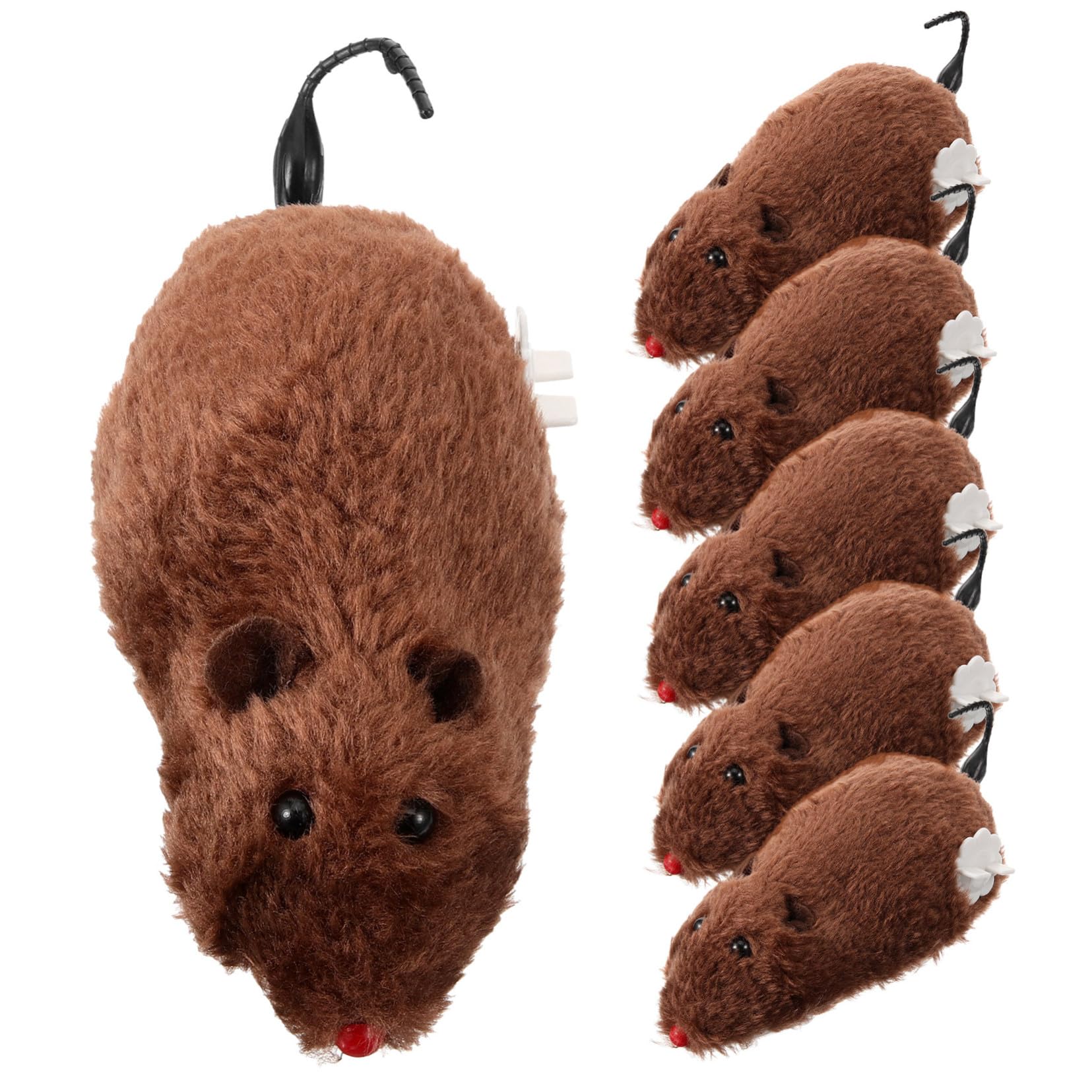 Ratón de peluche de cuerda Toddmomy para evitar el estrés y la inactividad en gatos