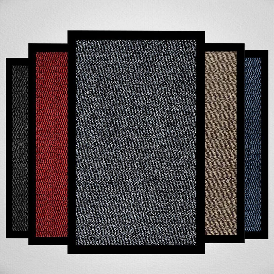 Milosc Doormat Dirt Trapper For Indoor & Outdoor Black Grey Washable Barrier Mat Heavy Duty Non - Slip Door Entrance Mat Kitchen Runner Super Absorbent Door Mat Indoor