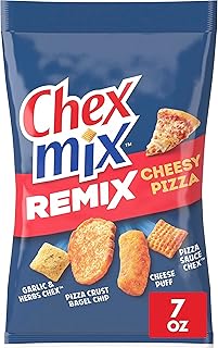 Chex Mix Snack Mix, Remix Cheesy Pizza, Snack Bag, 7 oz