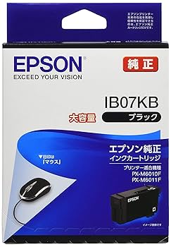 新品未開封　EPSON IB07KB　 ブラック 　インク　大容量　 2個セット Amazon.co.jp: エプソン 純正 インクカートリッジ IB07KB