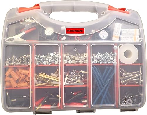 Miniatura 8 de Caja de almacenamiento de costura para manualidades, 2 caras, 12 pulgadas, separadores personalizables, con 30 compartimentos ajustables para