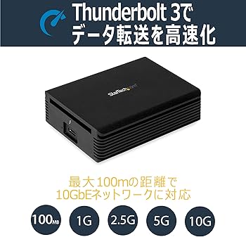 Amazon | StarTech.com Thunderbolt 3-10GBase-T 有線LAN Amazon | StarTech.com Thunderbolt 3-10GBase-T 有線LAN