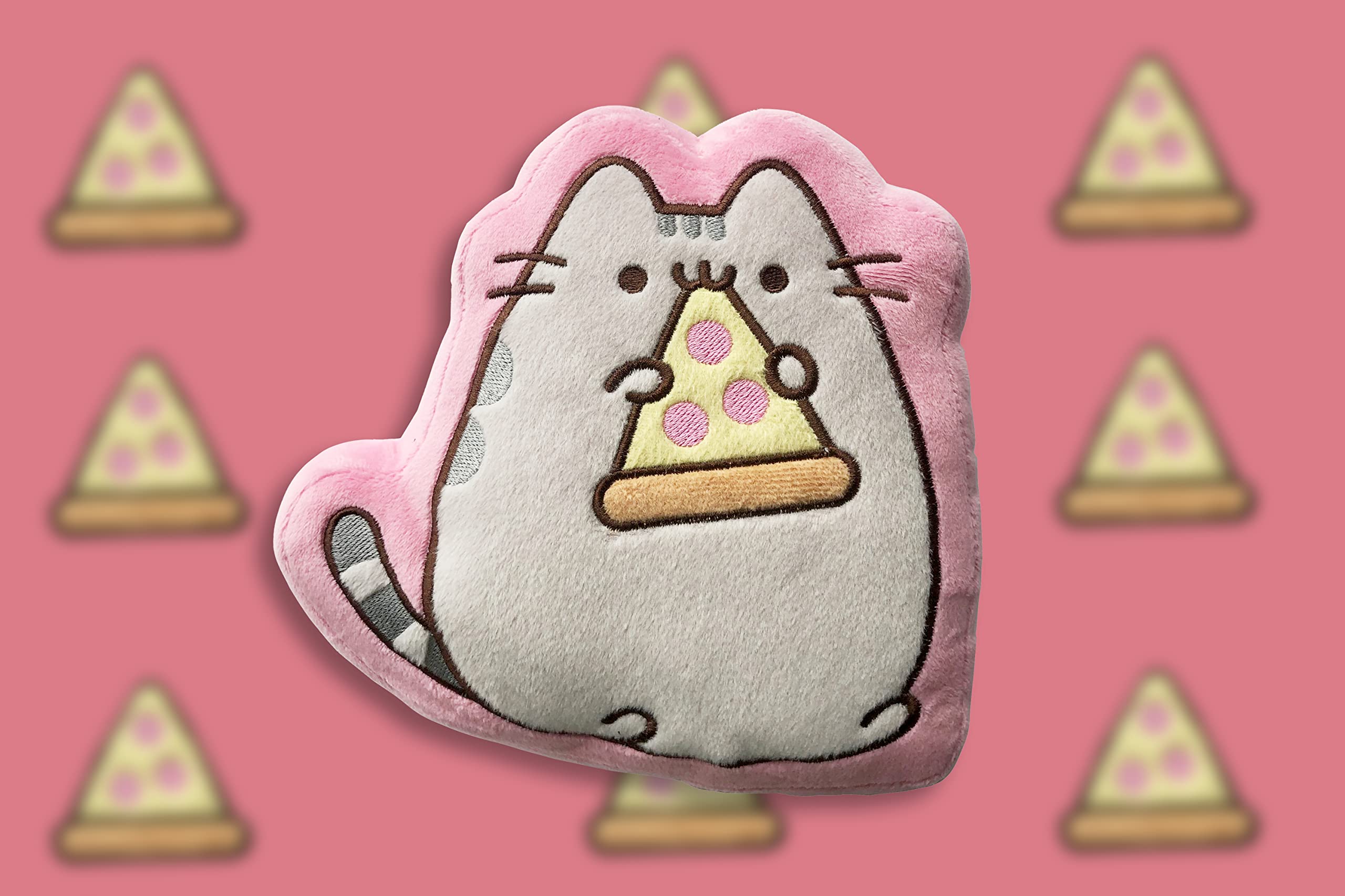 Aurora Pusheen Pizza Plüschtier grau / gelb