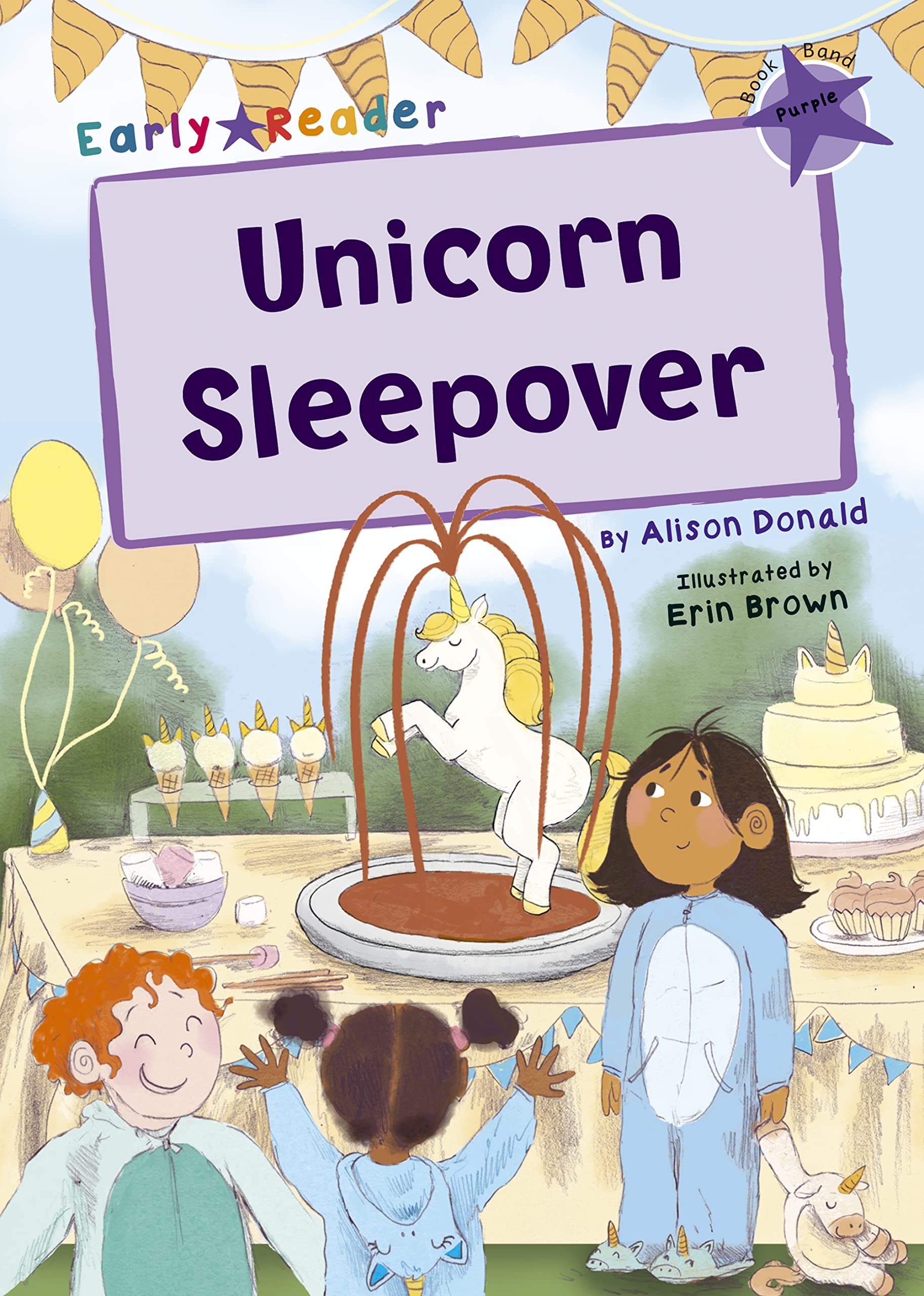Unicorn Sleepover: (Purple Early Reader) by Alison Donald PAPERBACK