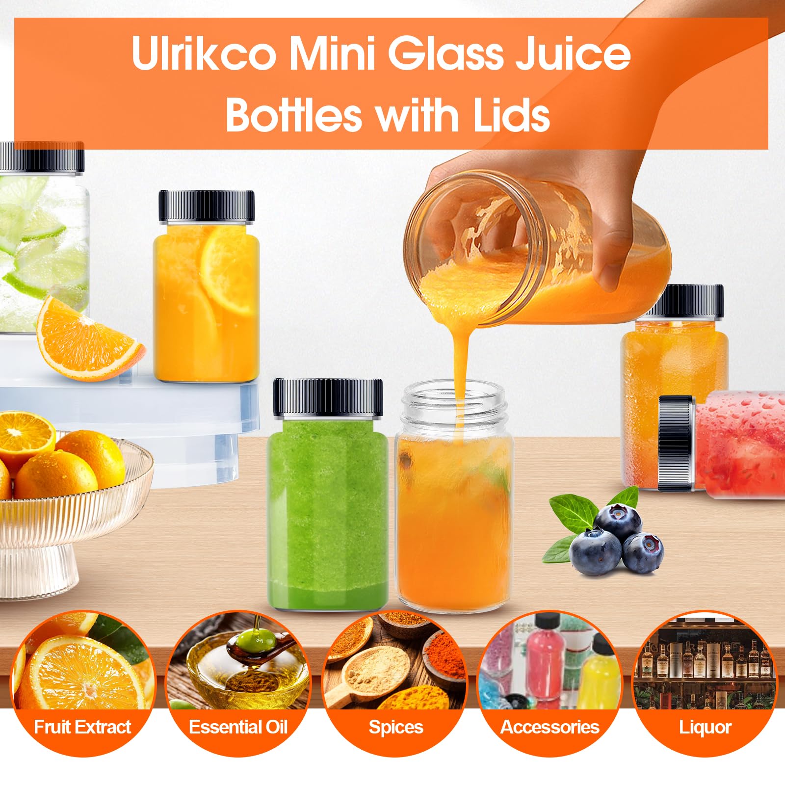 10 Bottiglie Di Vetro Vuote 80 Ml Con Tappo | Mini Contenitori Con Etichette E Spazzola | Riutilizzabili Per Sughi, Campioni, Spezie