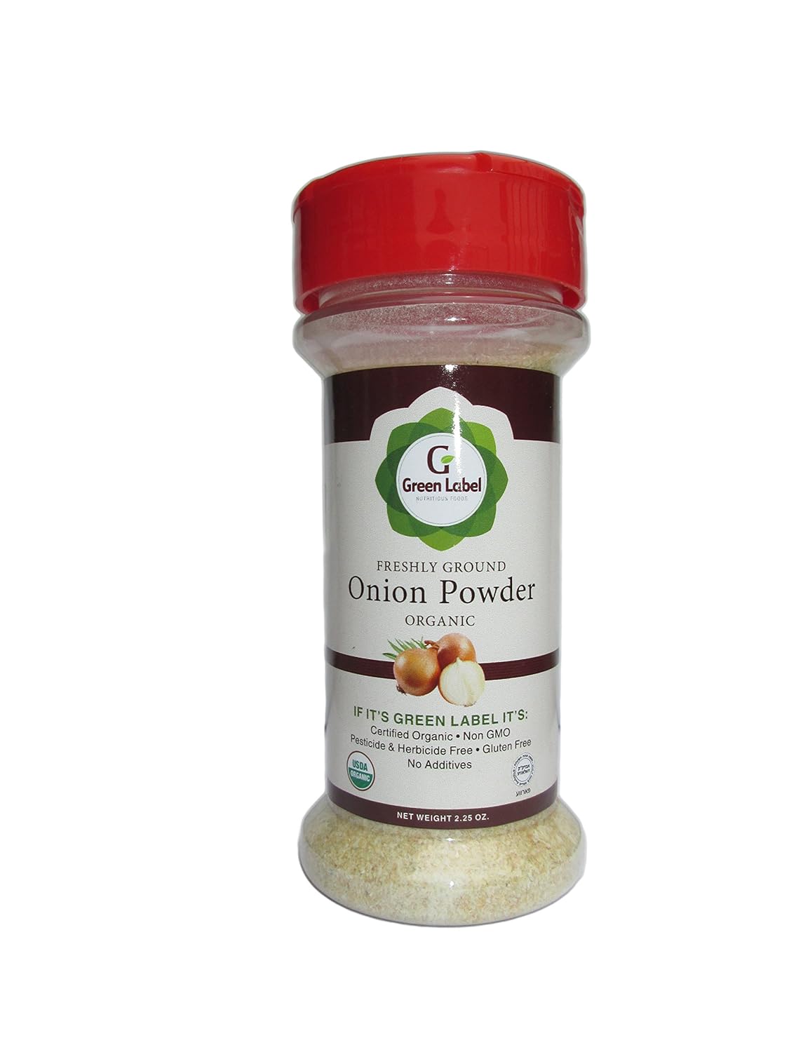Green Label Organic Onion Powder, Gluten Free, Kosher (2.25) Grocery & Gourmet Food