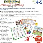 Learning Resources Skill Builders Summer Learning Activity Set PreK to Kindergarten, 320 Pieces, Ages 4+, Learning to Read for Kids, Handwriting Practice for Kids, Reading Games