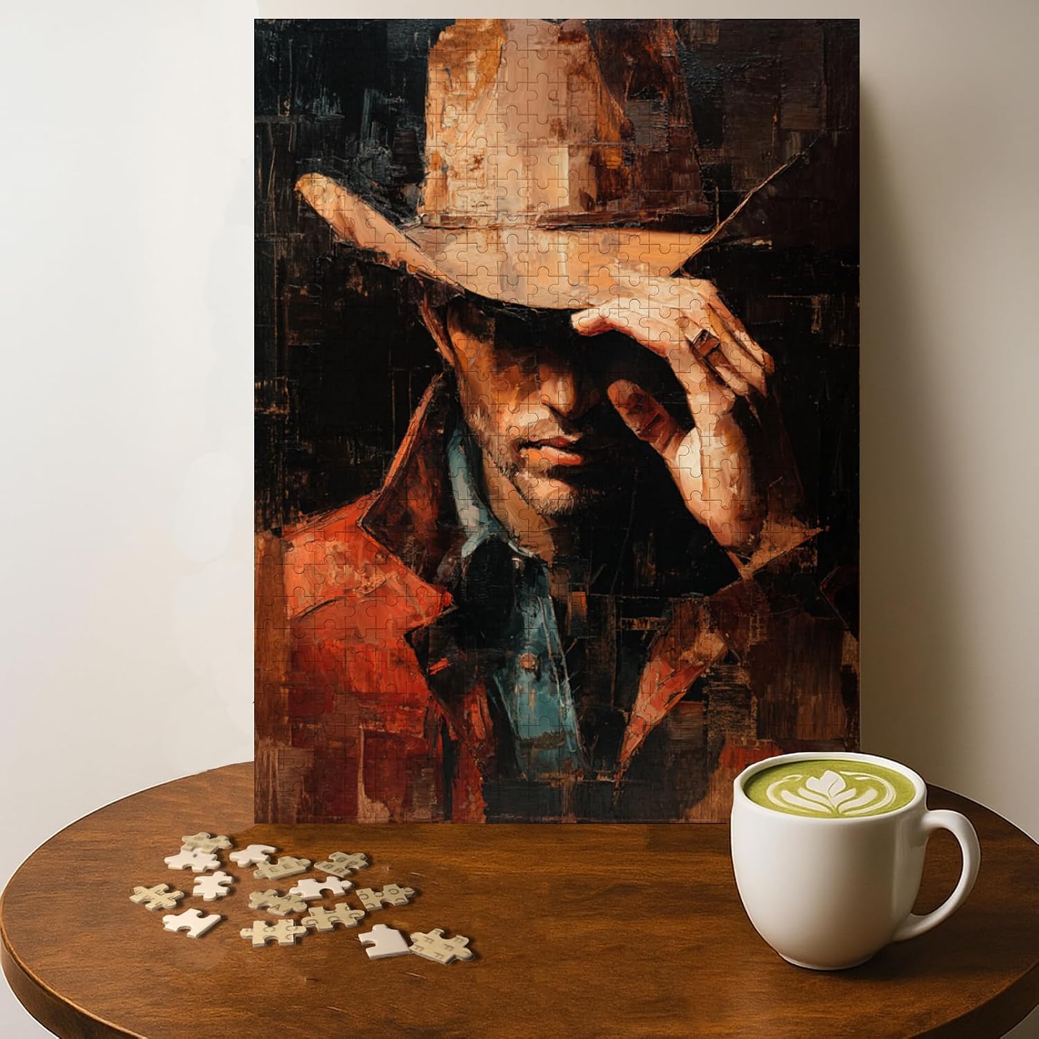 UFO Alien Cow Abduction Fantasy Jigsaw Puzzle - 500 Pieces Wooden Puzzle for Adults, Wall Art Gift, Finished Size: 20 x 15 Inch