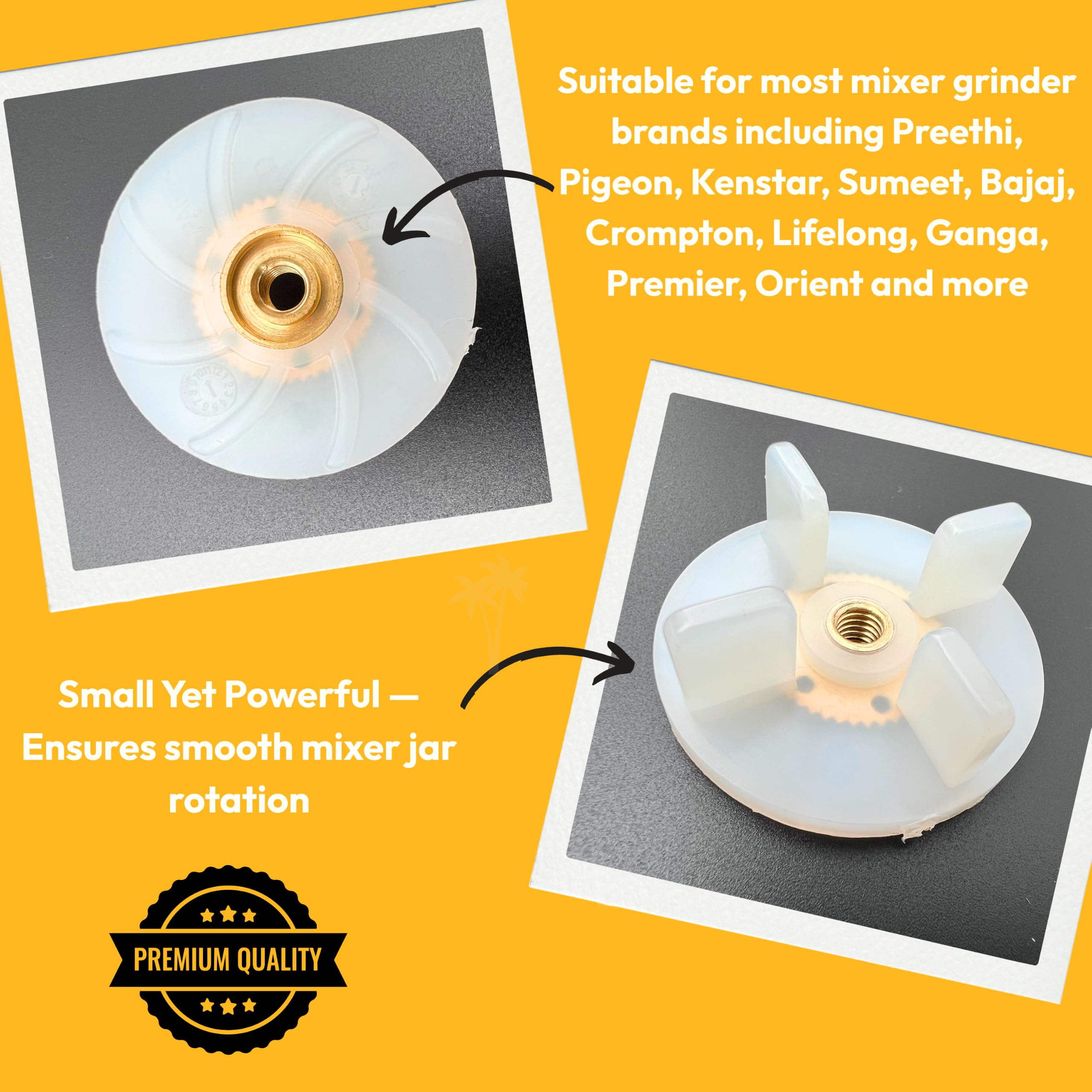 Mixer Jar Coupler - Universal Fit for Preethi, Pigeon -6