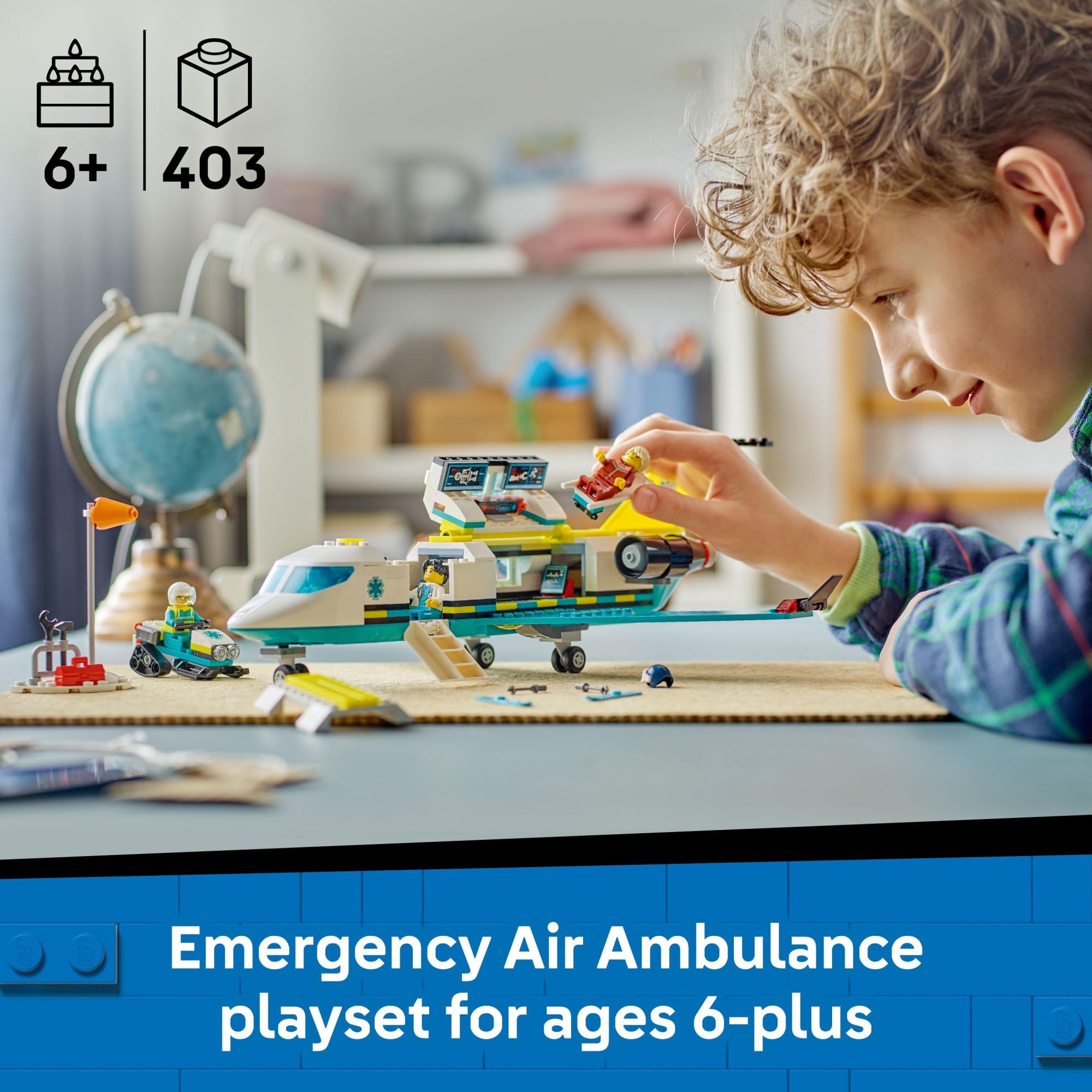 Amazon.com: LEGO City Emergency Air Ambulance Airplane Building