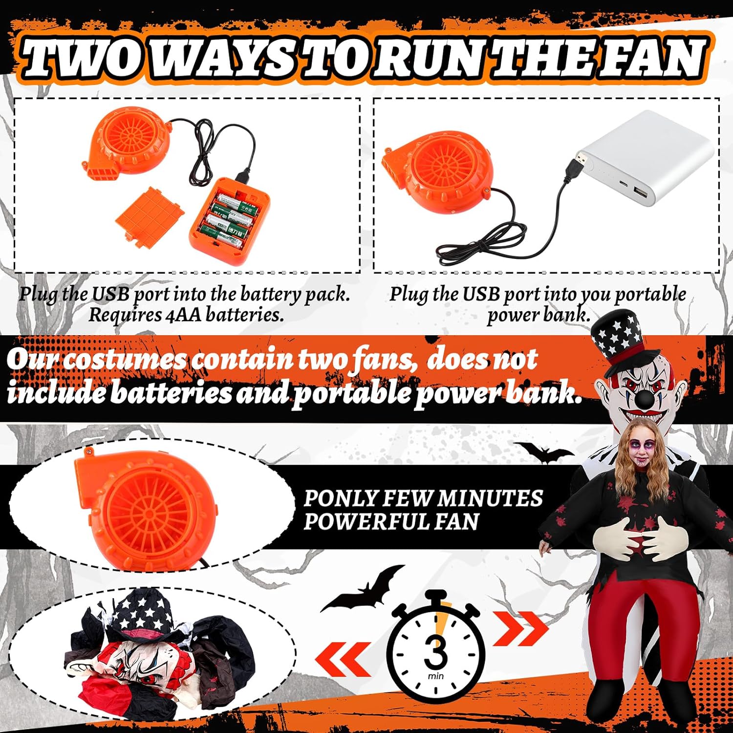 Newcotte 6 ft Easter Inflatable Bunny Costume for Adults, Bunny Riding Blow up Costume with Fan for Easter Party Cosplay